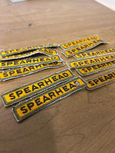 Twelve Spearhead Military Uniform Patches