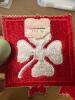 US Army 4th Army patch (clover), 6th Infantry Division patches (star) - 2