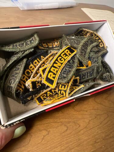 Airborne and Ranger Tab Patches Assortment