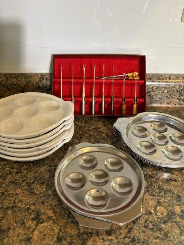 IKEA Escargot Plates, Kalmar Designs Fork Set