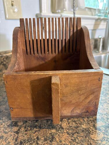 Vintage Wooden Berry Picker