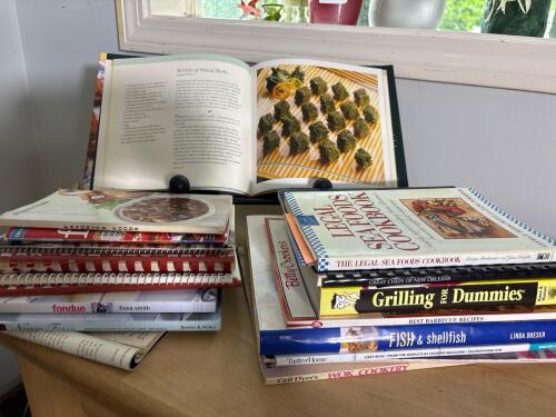 Cookbooks Assorted Lot with Book Holder