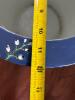 Chinese Blue Floral Fish Bowl Planter with Stand "Chipped" - 8