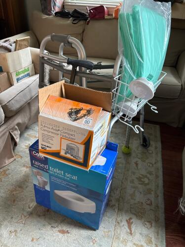 Healthcare Aids: Walkers, Cane, Nebulizer, Toilet Seat
