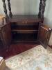 Dark Wood Cabinet Bookcase with Turned Columns #1 - 2