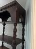Dark Wood Cabinet Bookcase with Turned Columns #1 - 3