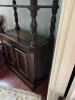 Dark Wood Cabinet Bookcase with Turned Columns #1 - 4