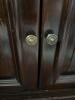 Dark Wood Cabinet Bookcase with Turned Columns #1 - 7