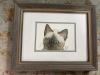 Signed and Framed Cat Portrait