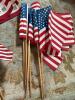 Lot of Small and Medium US Stick Flags - 5