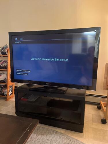 Sony Bravia 46" LCD TV and TV Cabinet