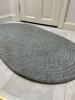 Small Oval 40"L x 23"W Braided Area Rug
