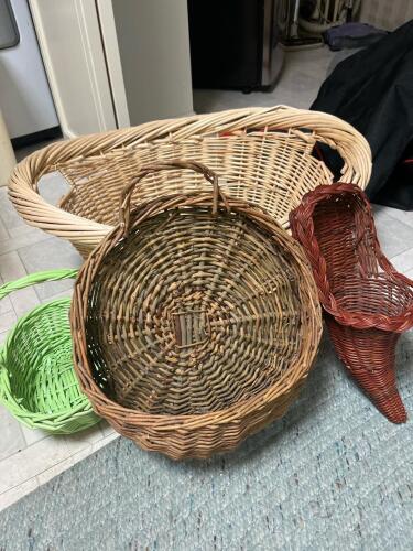 Assorted Woven Baskets Lot