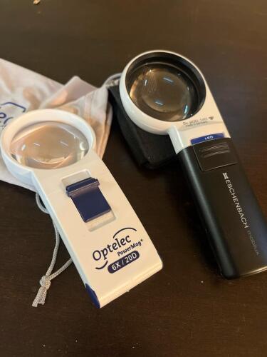 Optelec and Eschenbach LED Magnifiers