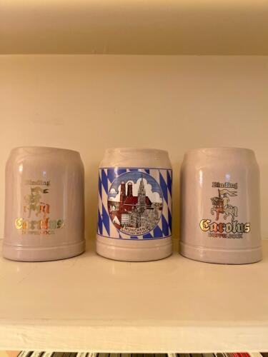 Three German Beer Steins