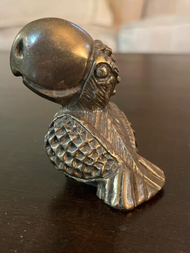 Metal Parrot Figurine