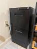 Black FireKing 2-Drawer Filing Cabinet
