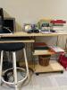 Computer Desk with Variety of Office Items