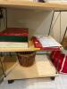 Computer Desk with Variety of Office Items - 2