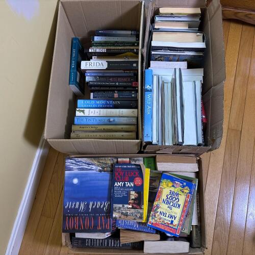 Assorted Books: Fiction, Art, & Reference