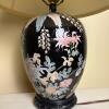 Floral Black Ceramic Table Lamp - 2