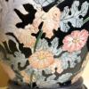 Floral Black Ceramic Table Lamp - 3