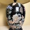 Floral Black Ceramic Table Lamp - 5