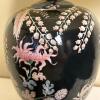 Floral Black Ceramic Table Lamp - 6