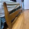 Wooden Queen Bed Frame with Curved Headboard - 6