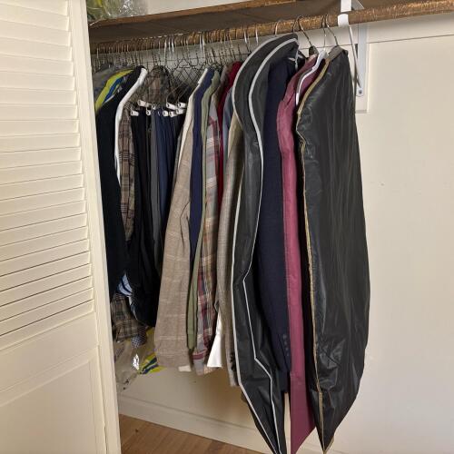 Men's Clothing Lot: Dress Shirts, Pants, and Suits