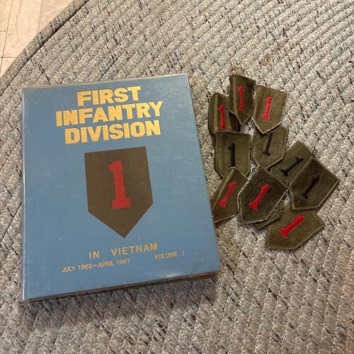 First Infantry Division Vietnam Book & Patches