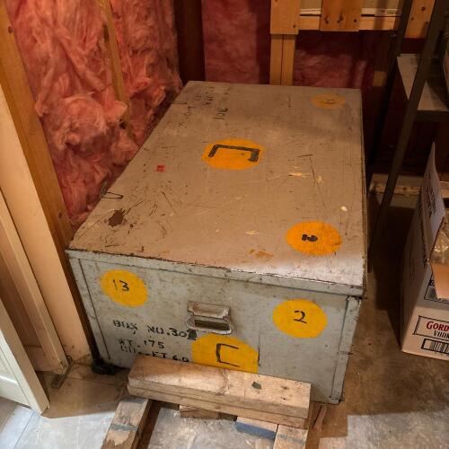 Vintage Walters Collapsible Military Storage Chest