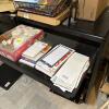 Black Metal Office Cart & Office Supplies - 5