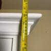 White Painted Wood Armoire with Drawers - 5
