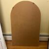 Arched Wall Mirror with White Frame - 2