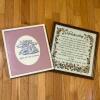 Pair Of Framed Cross Stitch Panels