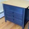 Pair Of Nadeau Blue Nightstands - 2