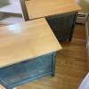 Pair Of Nadeau Blue Nightstands - 7