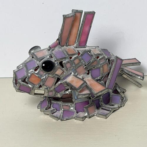 Stained Glass Mosaic Fish Sculpture