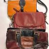 Three Leather Handbags: Michael Kors, Tuscany, Orange Crossbody