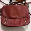 Three Leather Handbags: Michael Kors, Tuscany, Orange Crossbody - 4