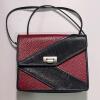 Red and Black Leather Shoulder Bag