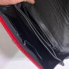 Red and Black Leather Shoulder Bag - 4