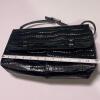 Etienne Aigner Black Embossed Leather Handbag - 7