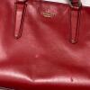 Coach Red Leather Satchel Handbag - 2