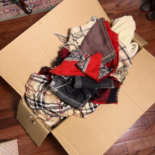 Assorted Scarves, Wraps, And Accessories