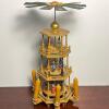 Wooden Christmas Pyramid Candle Carousel