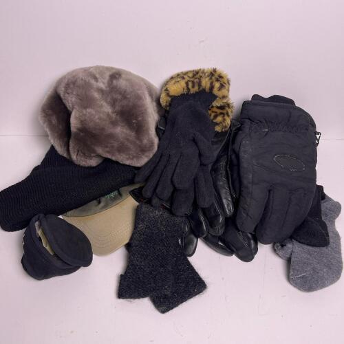 Assorted Winter Hats, Gloves, And Accessories Lot
