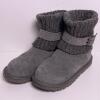 UGG Australia Grey Knit Buckle Boots