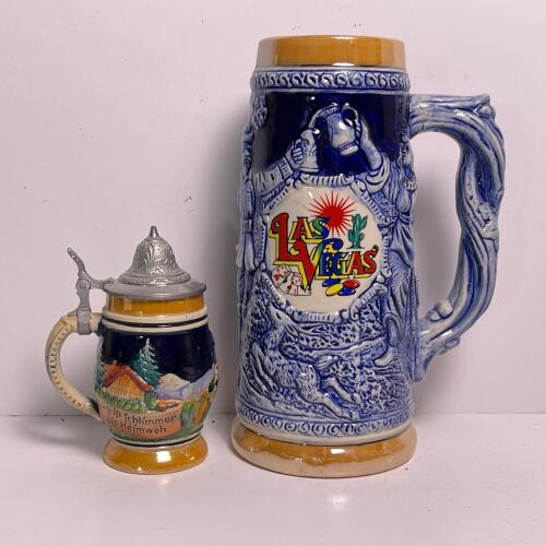 Pair of Vintage Beer Steins